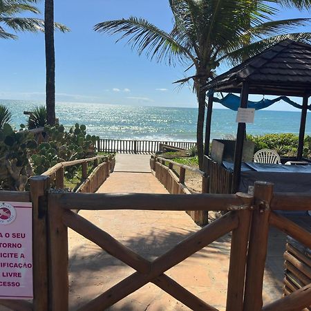 Flat Guarajuba 4 Quartos Terreo A Beira Mar - Pe Na Areia - Governanca Com Arrumadeira E Wi Fi Inclusos Camassari Exteriér fotografie