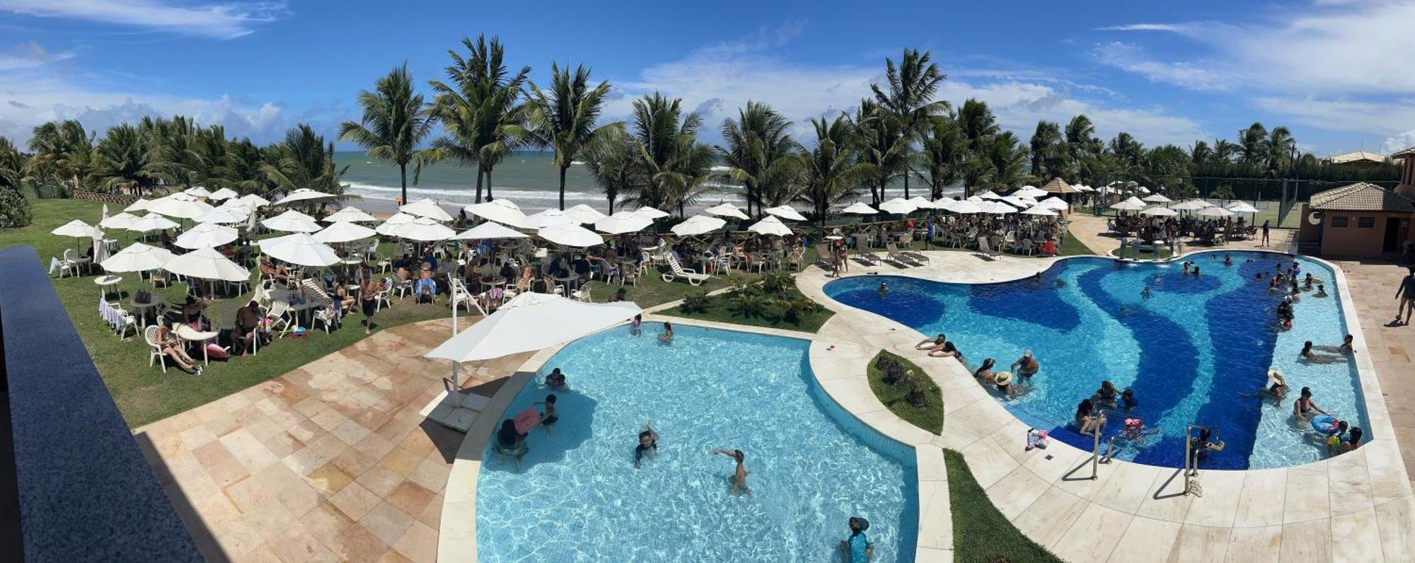 Flat Guarajuba 4 Quartos Terreo A Beira Mar - Pe Na Areia - Governanca Com Arrumadeira E Wi Fi Inclusos Camassari Exteriér fotografie