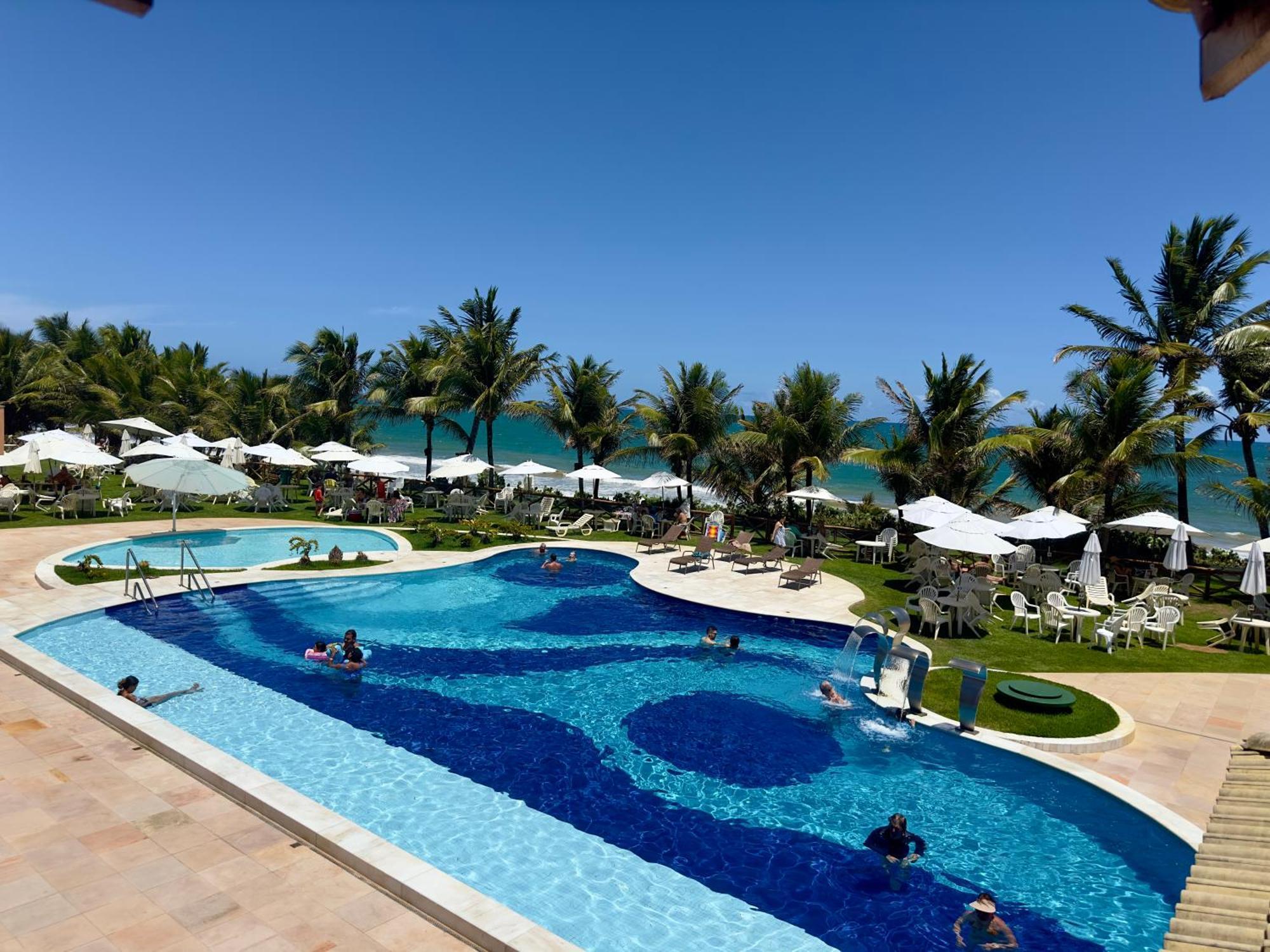 Flat Guarajuba 4 Quartos Terreo A Beira Mar - Pe Na Areia - Governanca Com Arrumadeira E Wi Fi Inclusos Camassari Exteriér fotografie