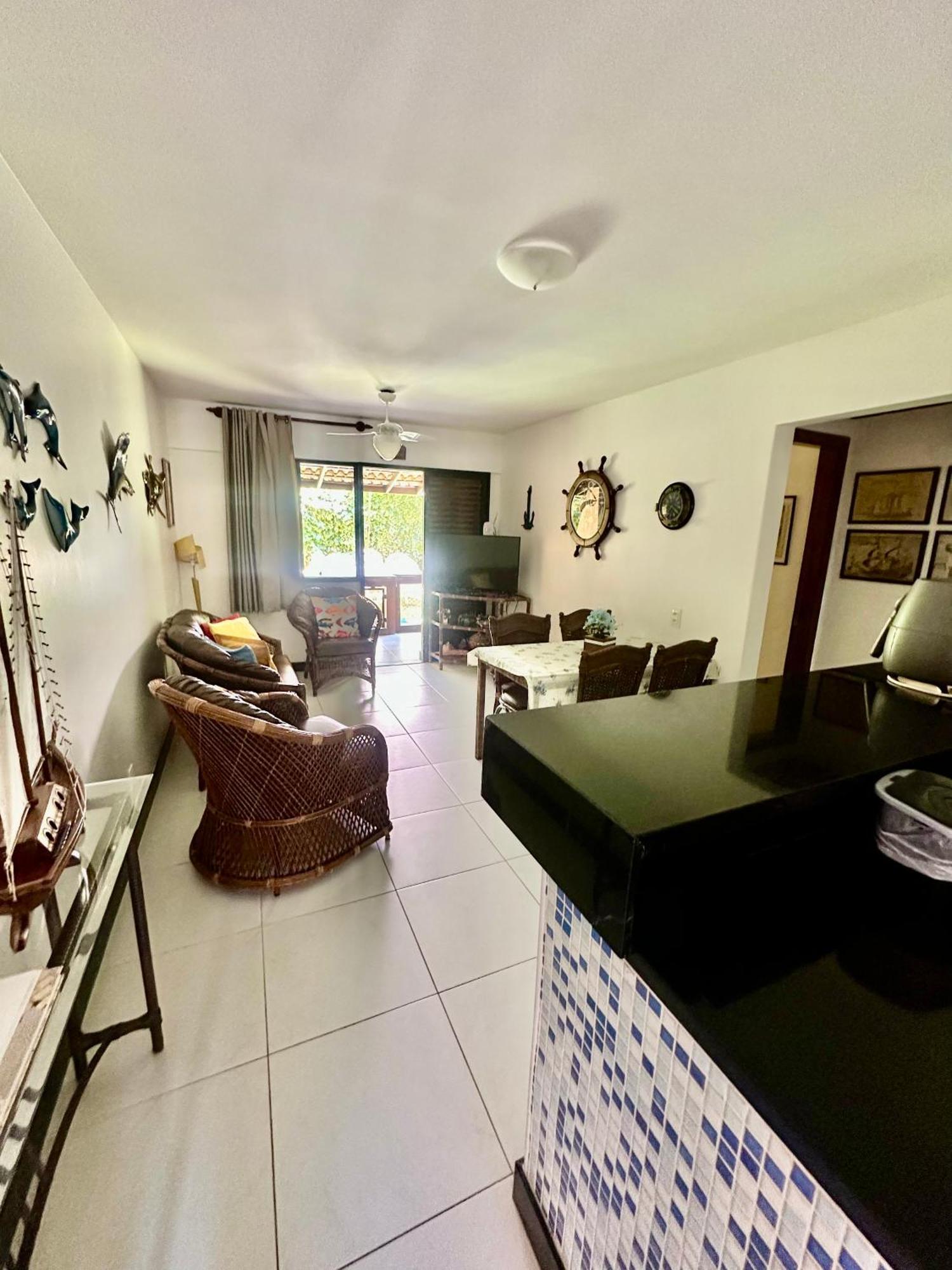 Flat Guarajuba 4 Quartos Terreo A Beira Mar - Pe Na Areia - Governanca Com Arrumadeira E Wi Fi Inclusos Camassari Exteriér fotografie