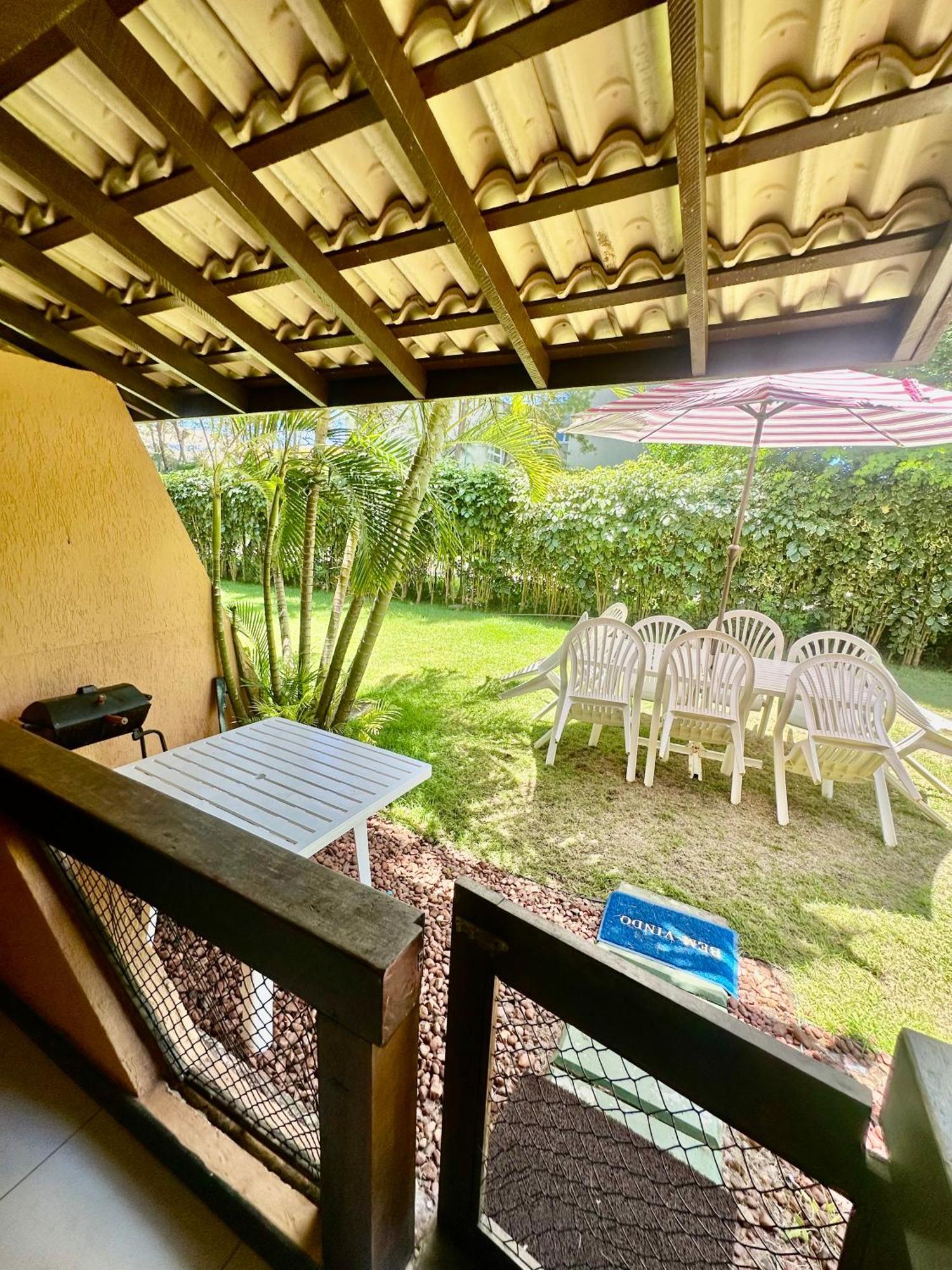 Flat Guarajuba 4 Quartos Terreo A Beira Mar - Pe Na Areia - Governanca Com Arrumadeira E Wi Fi Inclusos Camassari Exteriér fotografie